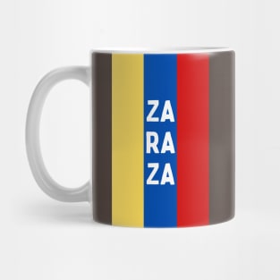 Zaraza City in Venezuelan Flag Colors Vertical Mug